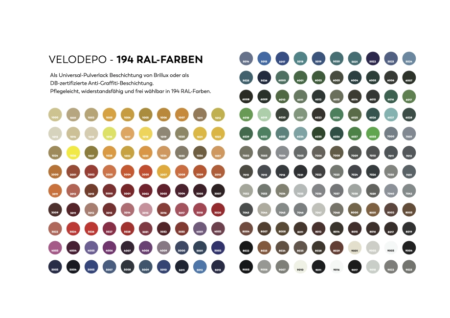 VELODEPO FARBAUSWAHL