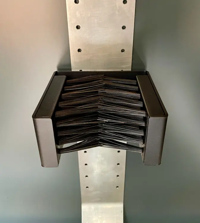 VELODEPO Fahrradhalter aus Edelstahl mit Bürstenhalter